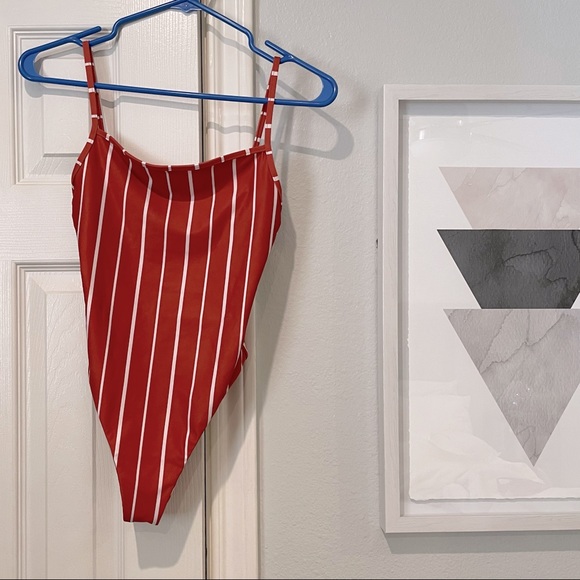 High cut cheeky striped one piece Swim by Same - Picture 5 of 10